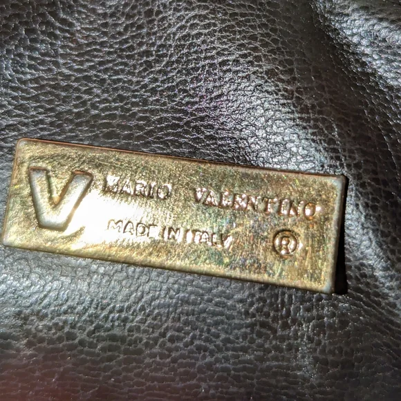 Mario Valentino Clutch Bag V Mark Leather White GUC - Picture 12 of 14
